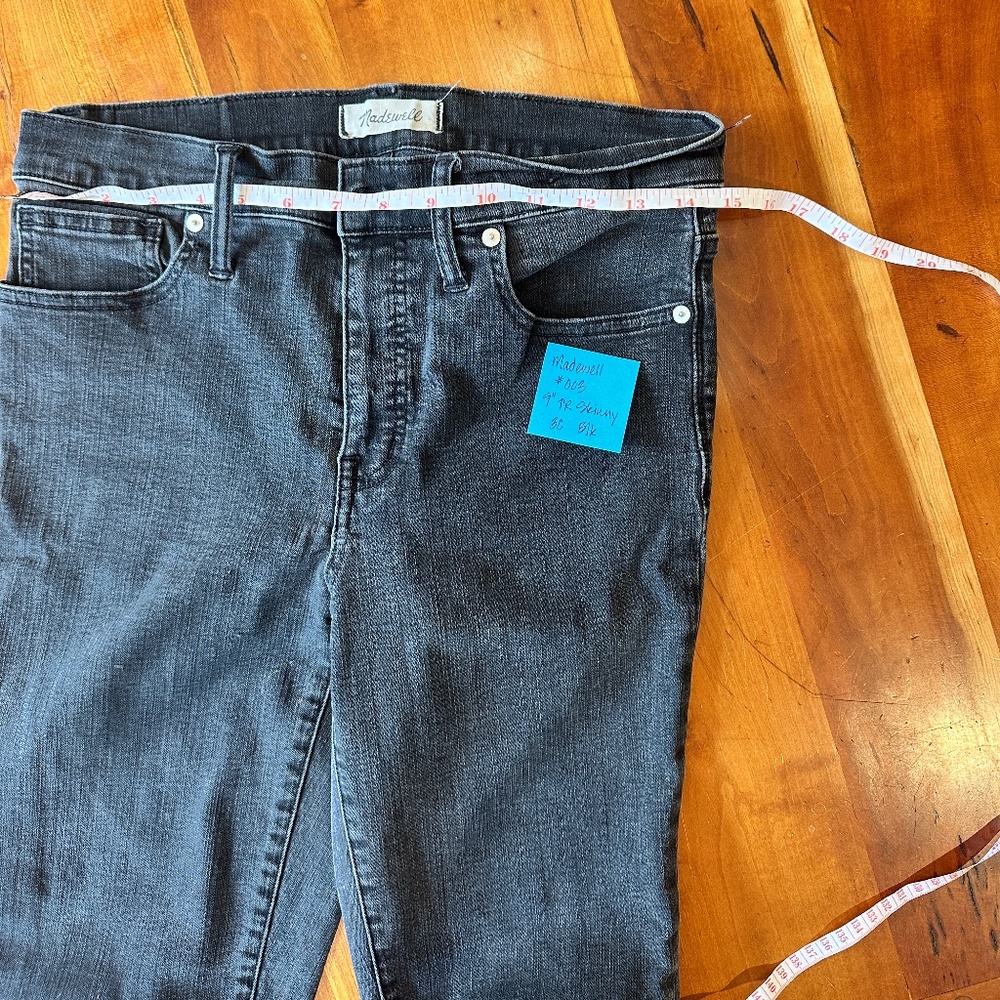 #3 Madewell, Size 30, Black, 9" High Rise